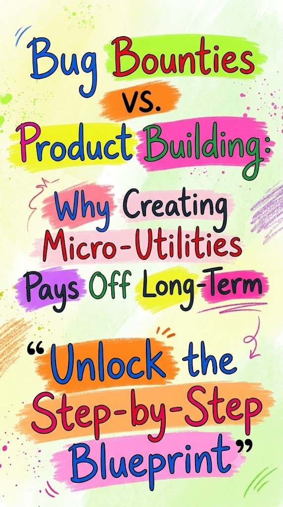 Bug Bounties vs. Product Building: Why Creating Micro-Utilities Pays Off Long-Term