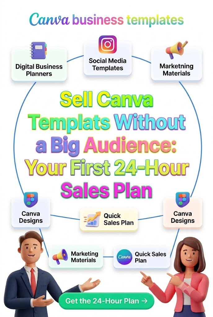 Sell Canva Templates Without a Big Audience: Your First 24-Hour Sales Plan