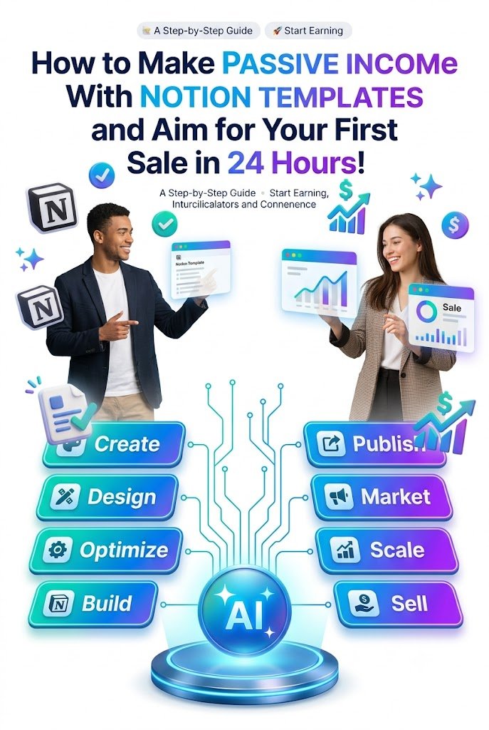 How to Make Passive Income With Notion Templates and Aim for Your First Sale in 24 Hours