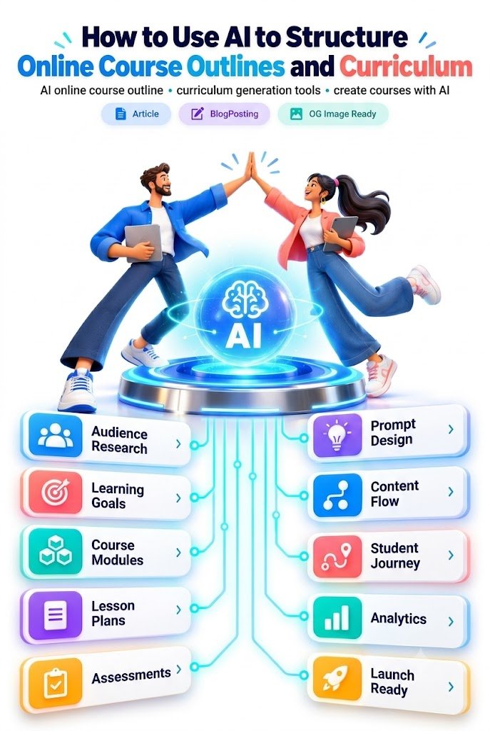 How to Use AI to Structure Comprehensive Online Course Outlines and Curriculum