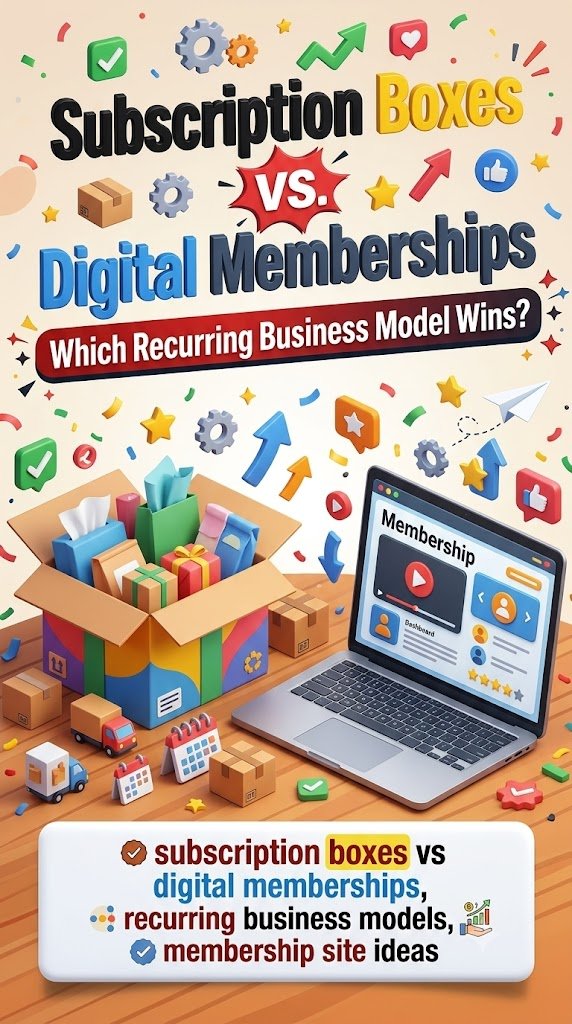 Subscription Boxes vs. Digital Memberships: Which Recurring Business Model Wins?