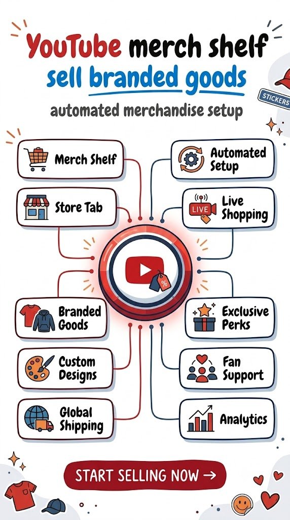 Building a Merch Shelf on YouTube: Low-Effort Ways to Sell Branded Physical Goods