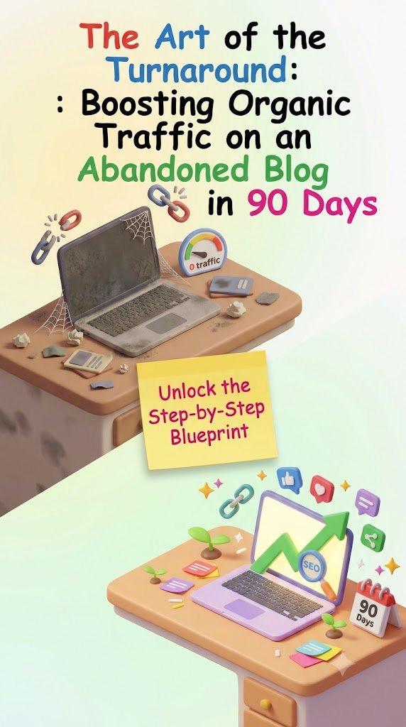 A practical 90-day SEO rescue workflow to revive old blog content, recover search visibility, attract qualified visitors, and turn a forgotten website into a growing digital asset.