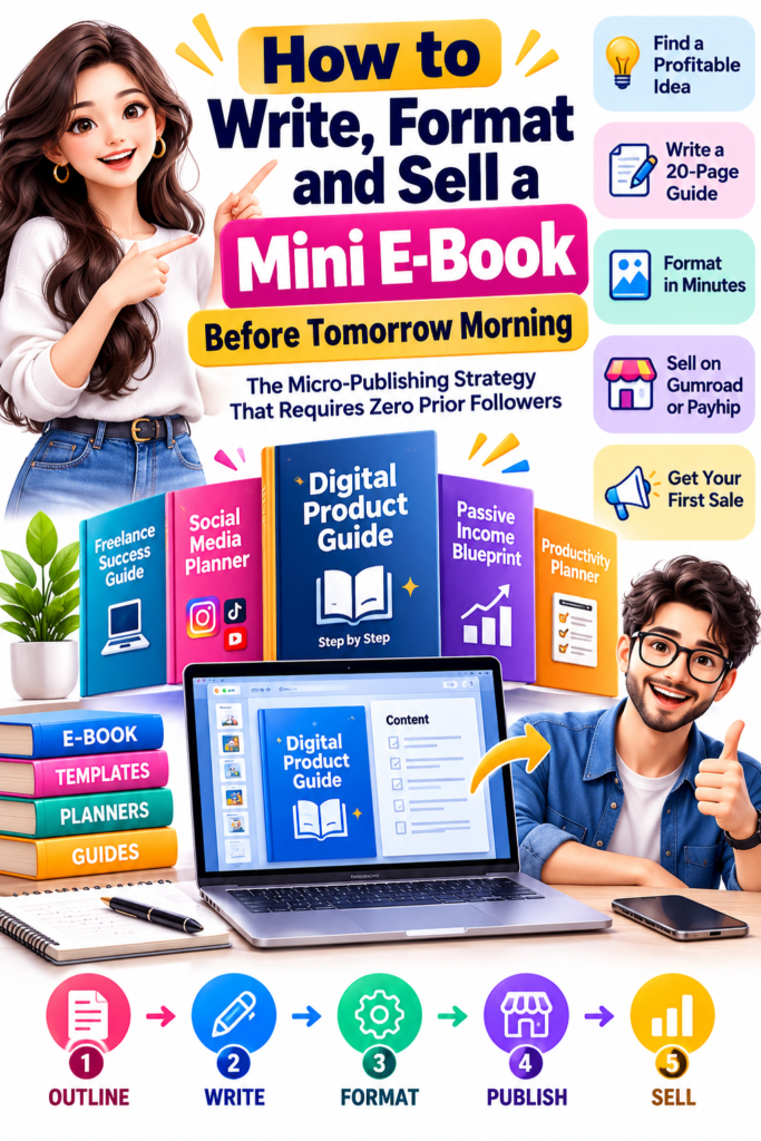 How to Write, Format, and Sell a Mini E-Book Before Tomorrow Morning