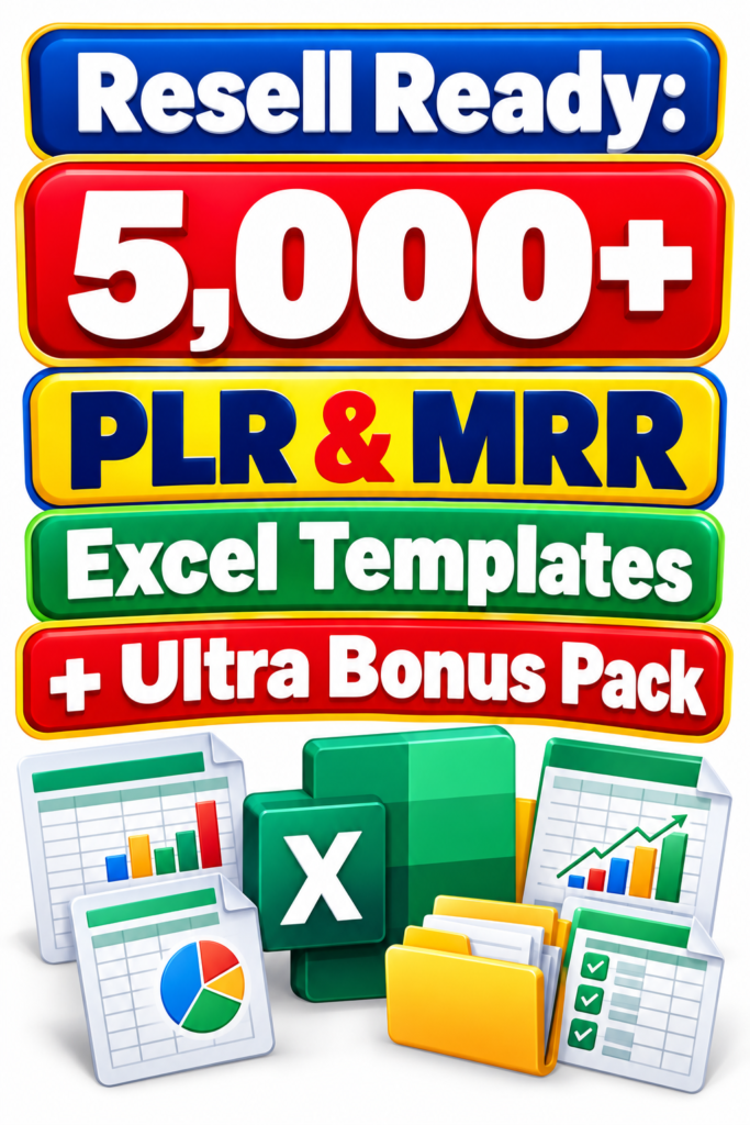 PLR & MRR Excel Templates