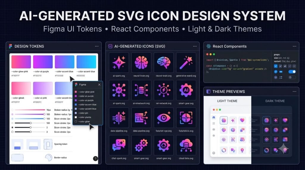 Learn to create and sell 500+ consistent AI-assisted SVG icons, Figma UI token kits, and React icon bundles with practical design and pricing strategies.