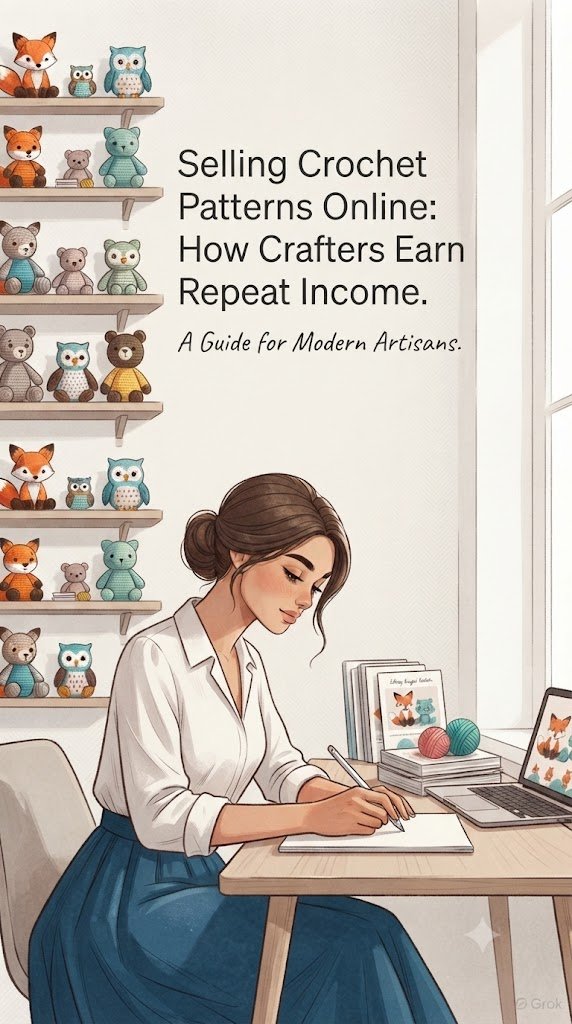 Selling Crochet Patterns Online: How Crafters Earn Repeat Income
