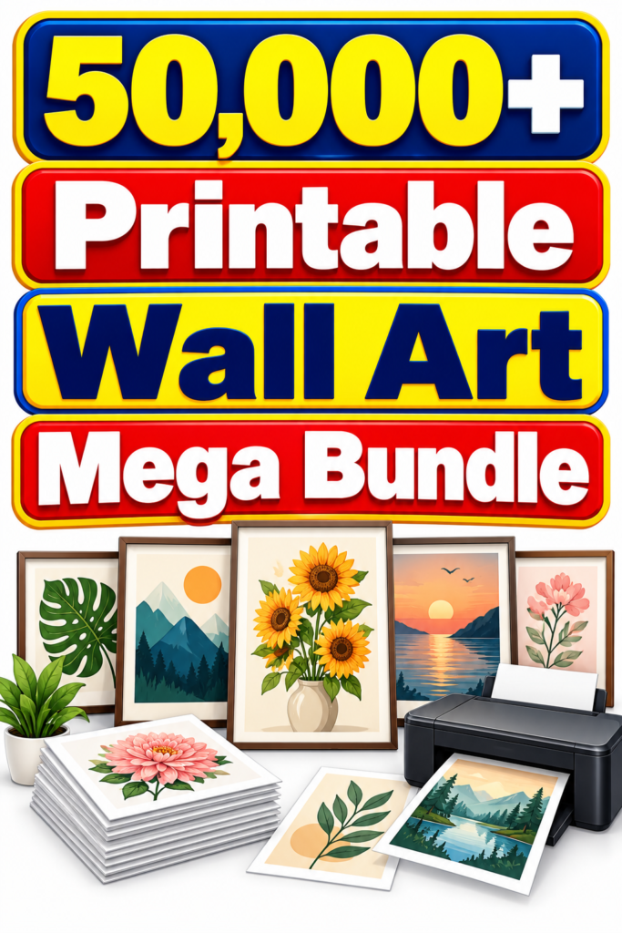 Printable Wall Art Mega Bundle PLR
