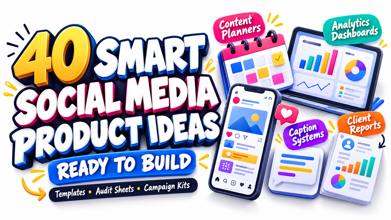 Digital Products for Social Media Managers: 40 Ready-to-Build Ideas