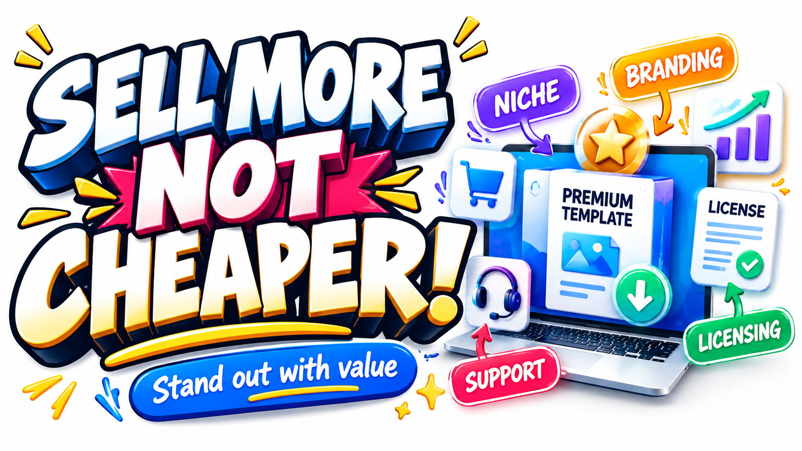 How to Sell Digital Products Without Competing Only on Price