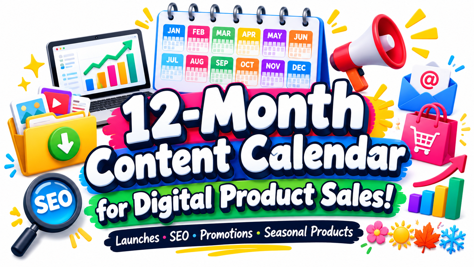 How to Create a 12-Month Digital Product Content Calendar