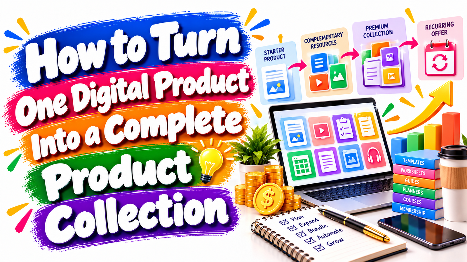 How to Turn One Digital Product Into a Complete Product Collection