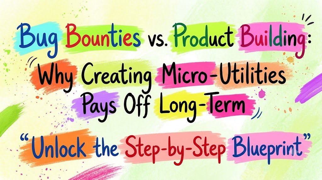 Bug Bounties vs. Product Building: Why Creating Micro-Utilities Pays Off Long-Term