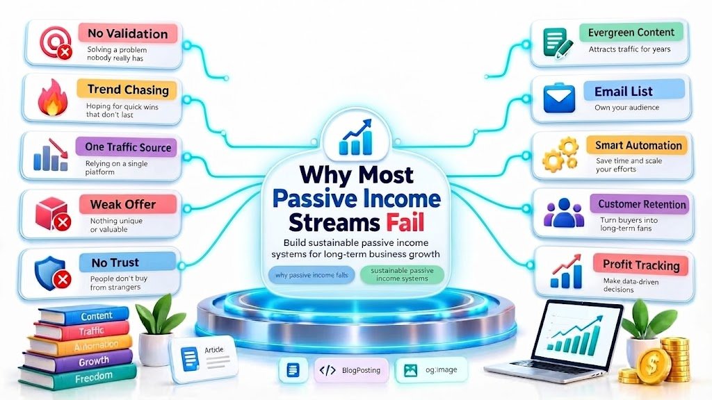 Why Passive Income Fails: Build Systems That Last