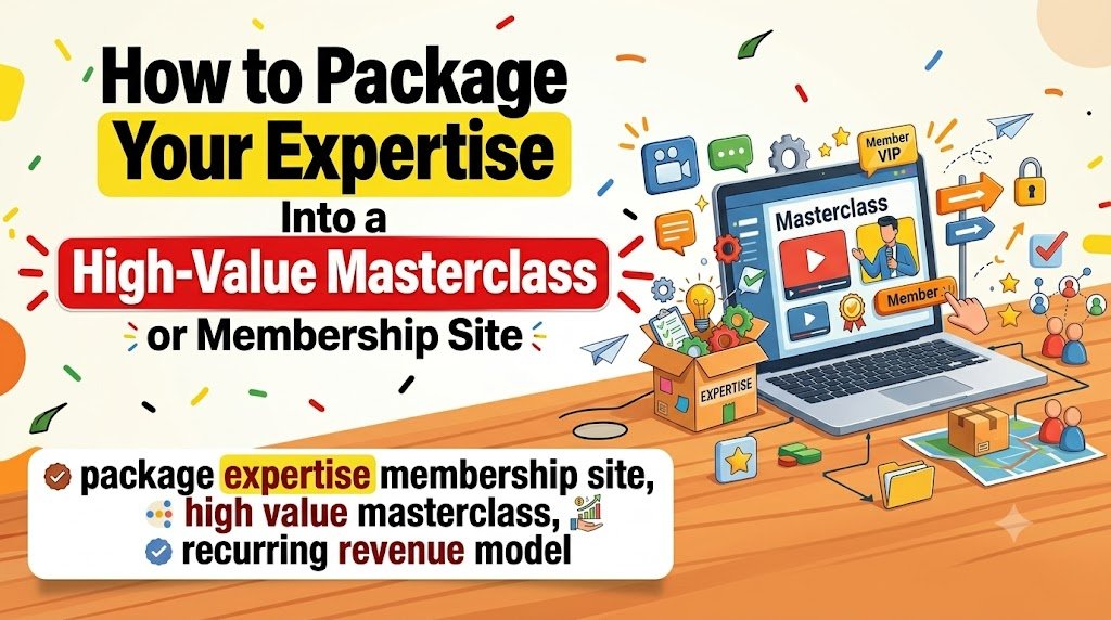 How to Package Your Expertise Into a High-Value Masterclass or Membership Site
