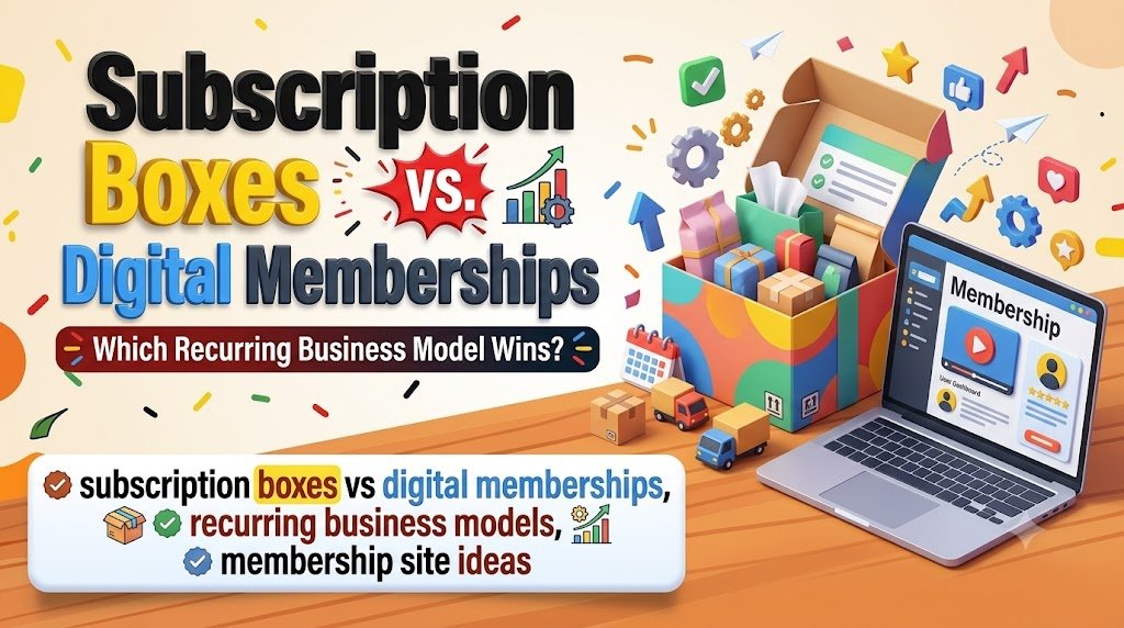 Subscription Boxes vs. Digital Memberships: Which Recurring Business Model Wins?