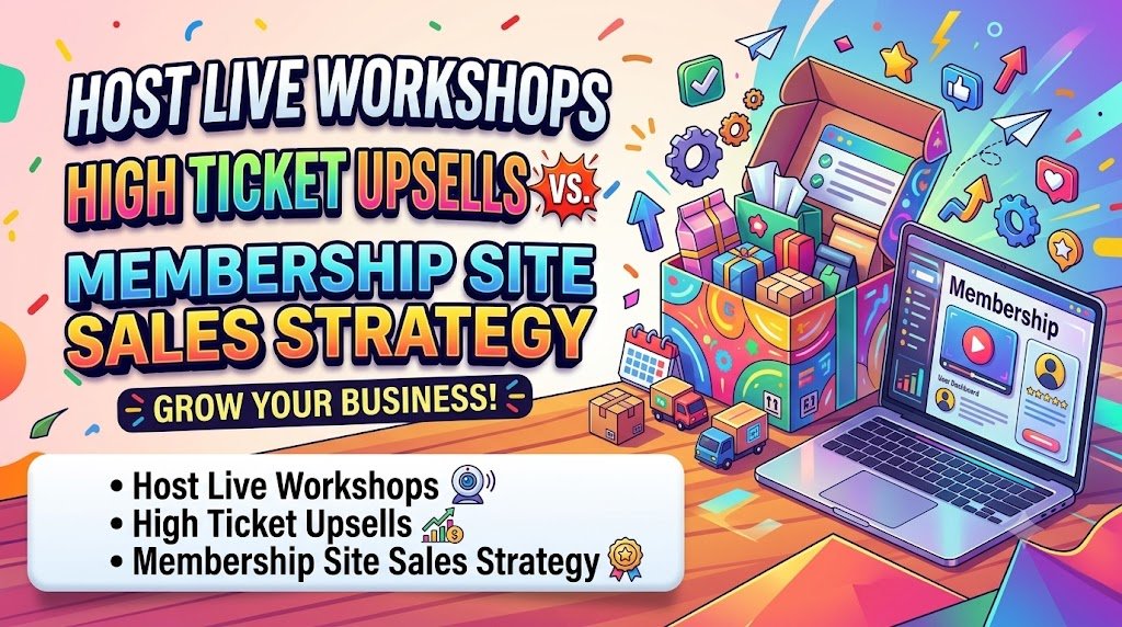 How to Host Live Workshops That Double as High-Ticket Membership Upsells