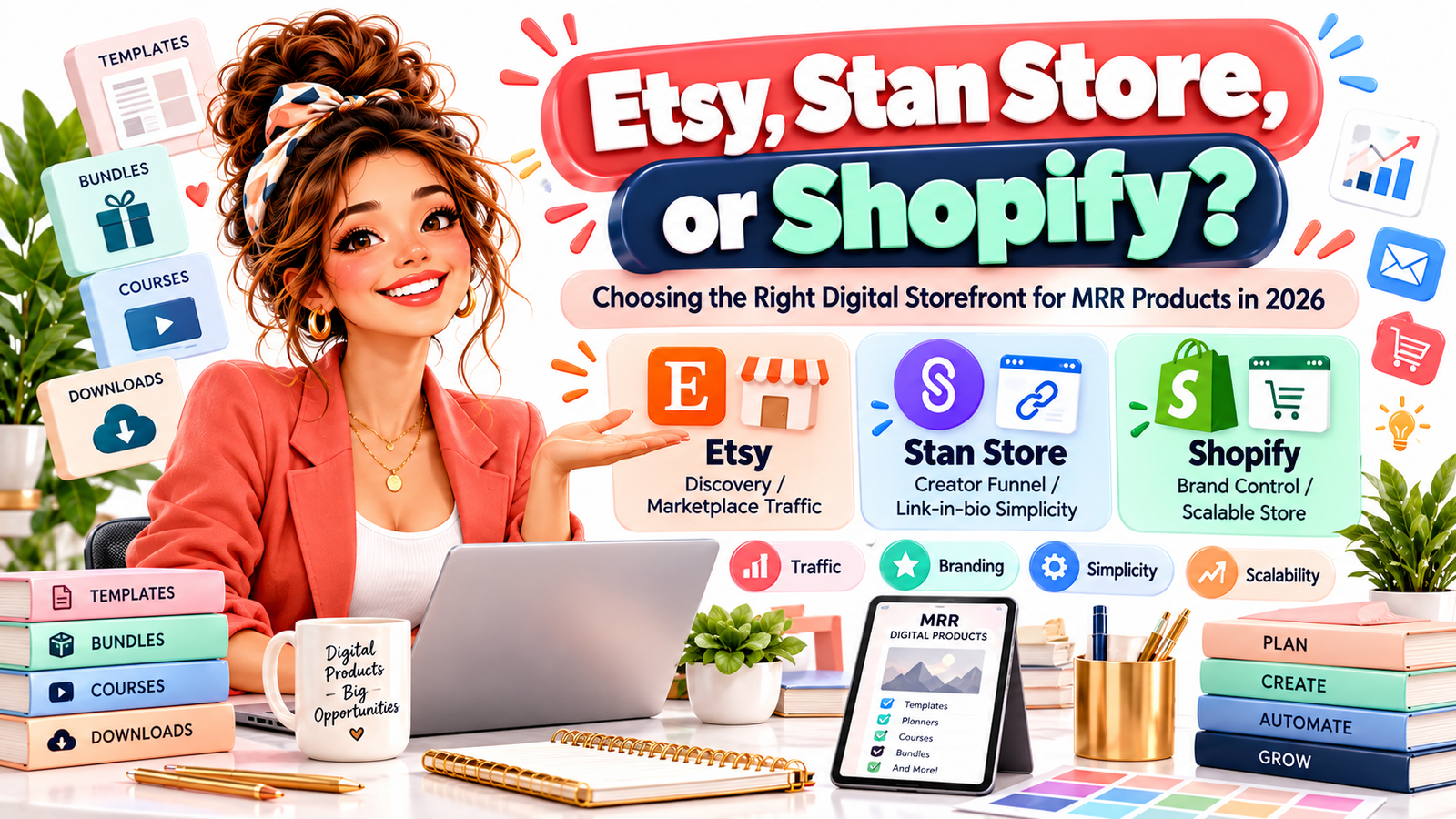 Etsy vs. Stan Store vs. Shopify in 2026: Best Platform for MRR Products