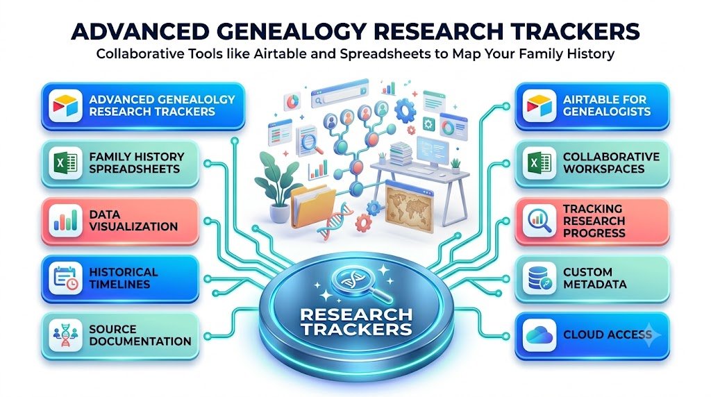 Advanced Genealogy Research Trackers: Airtable and Excel Systems for Family Historians