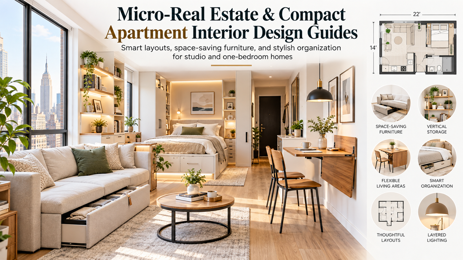 Compact Apartment Design: How to Make a Small NYC Home Feel Bigger, Smarter, and More Beautiful