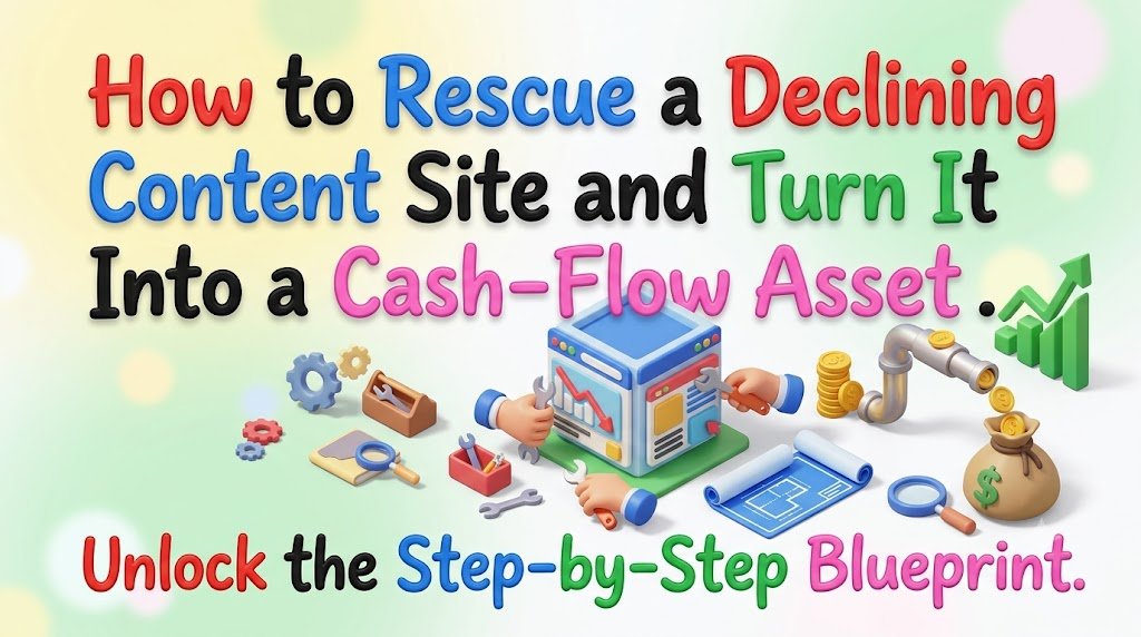 How to Rescue a Declining Content Site and Turn It Into a Cash-Flow Asset