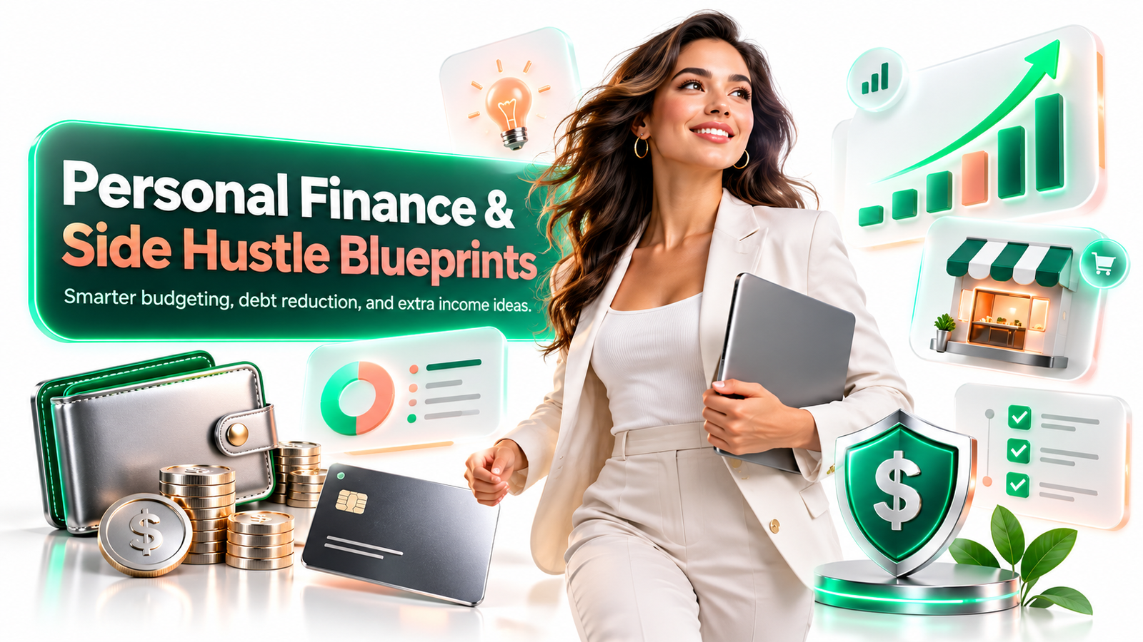 Personal Finance & Side Hustle Blueprints: Build a Stronger Financial Life With Smarter Money Systems and Extra Income