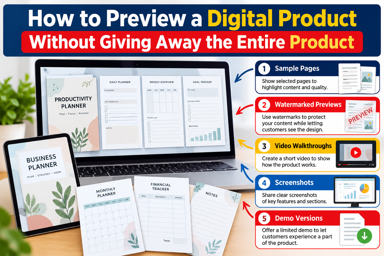 How to Preview a Digital Product Without Giving Away the Entire Product