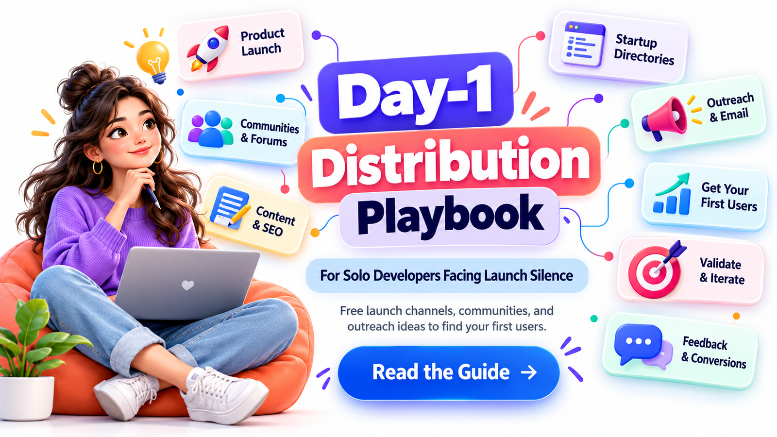 Indie Hacker Launch Silence: You Spent 6 Months Building, but Nobody Cares—Here’s the Day-1 Distribution Playbook