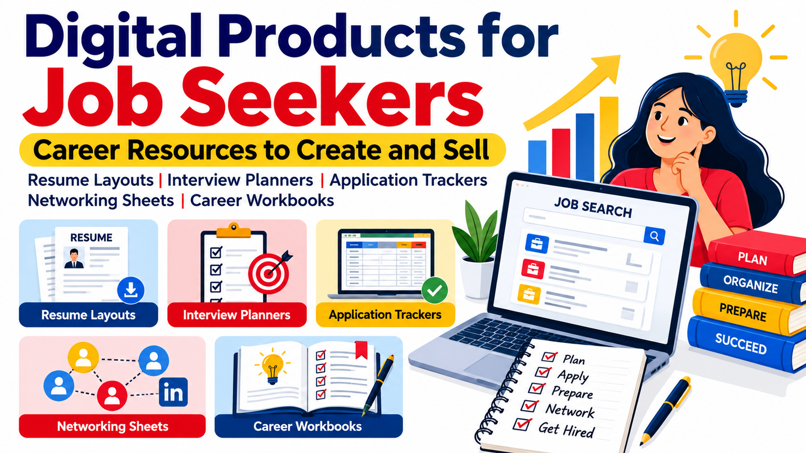 Digital Products for Job Seekers: Career Resources to Create and Sell