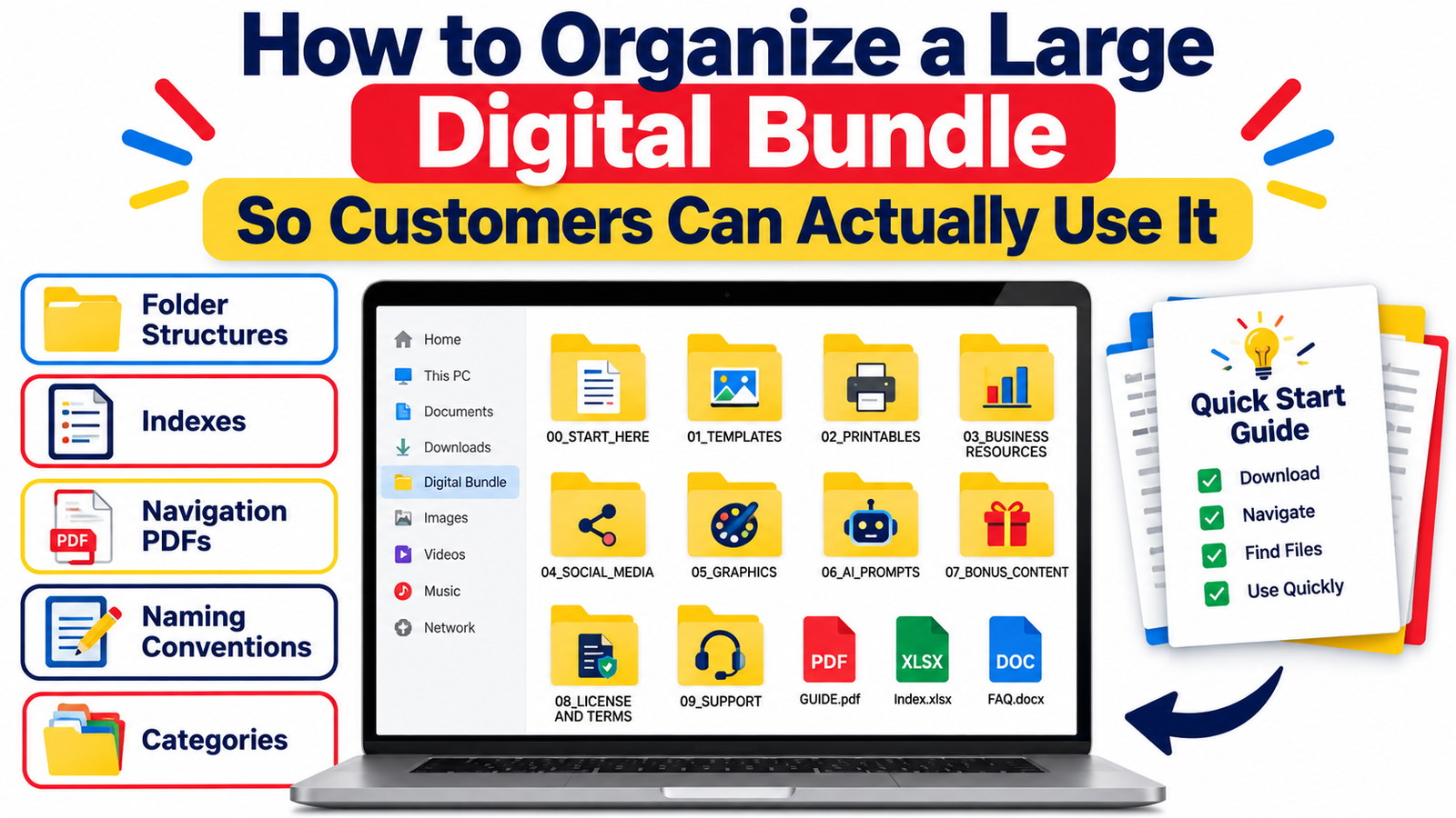 How to Organise a Large Digital Bundle So Customers Can Actually Use It