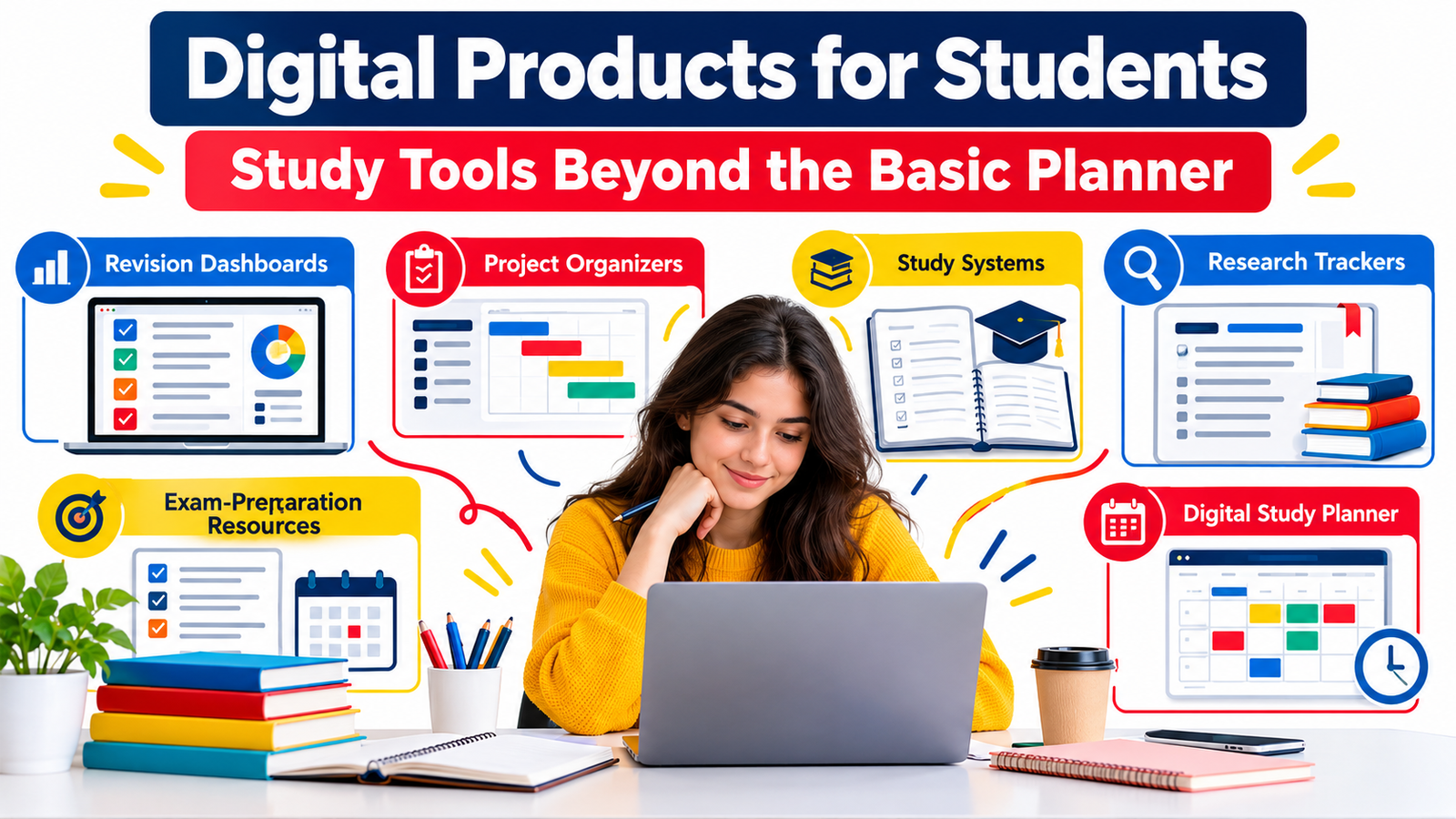 Digital Products for Students: Study Tools Beyond the Basic Planner