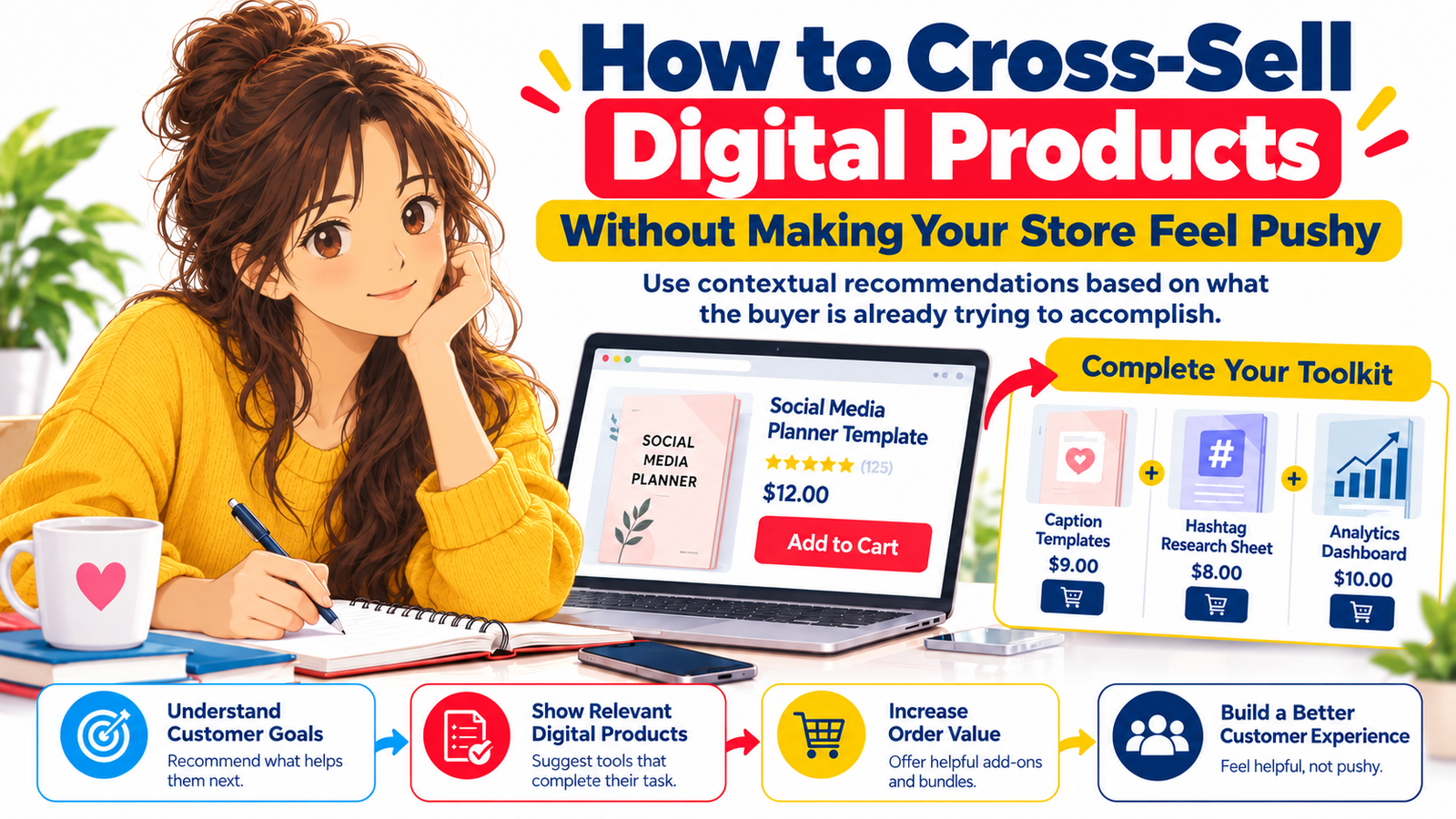 How to Cross-Sell Digital Products Without Making Your Store Feel Pushy