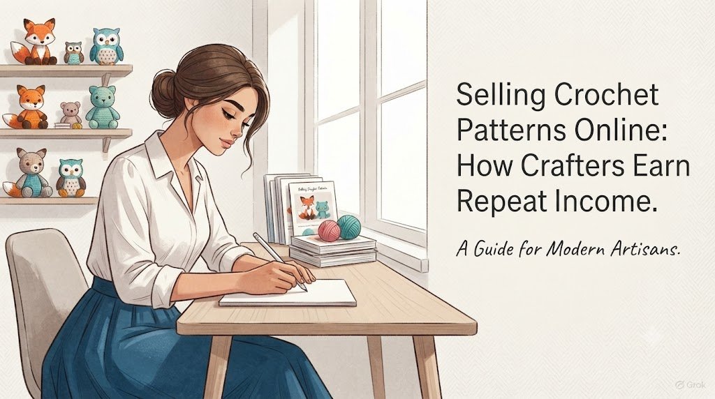 Selling Crochet Patterns Online: How Crafters Earn Repeat Income