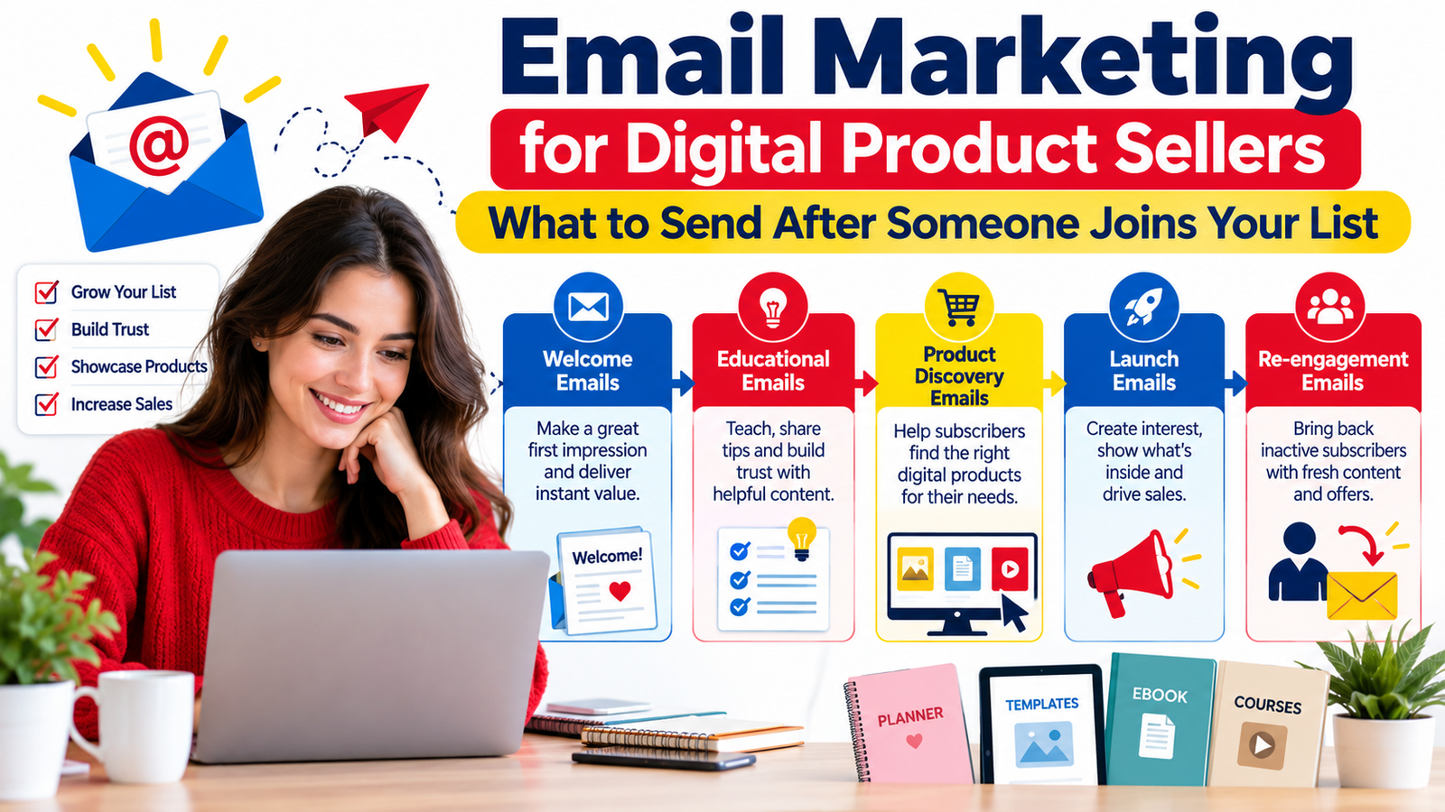 Email Marketing for Digital Product Sellers: What to Send After Someone Joins Your List